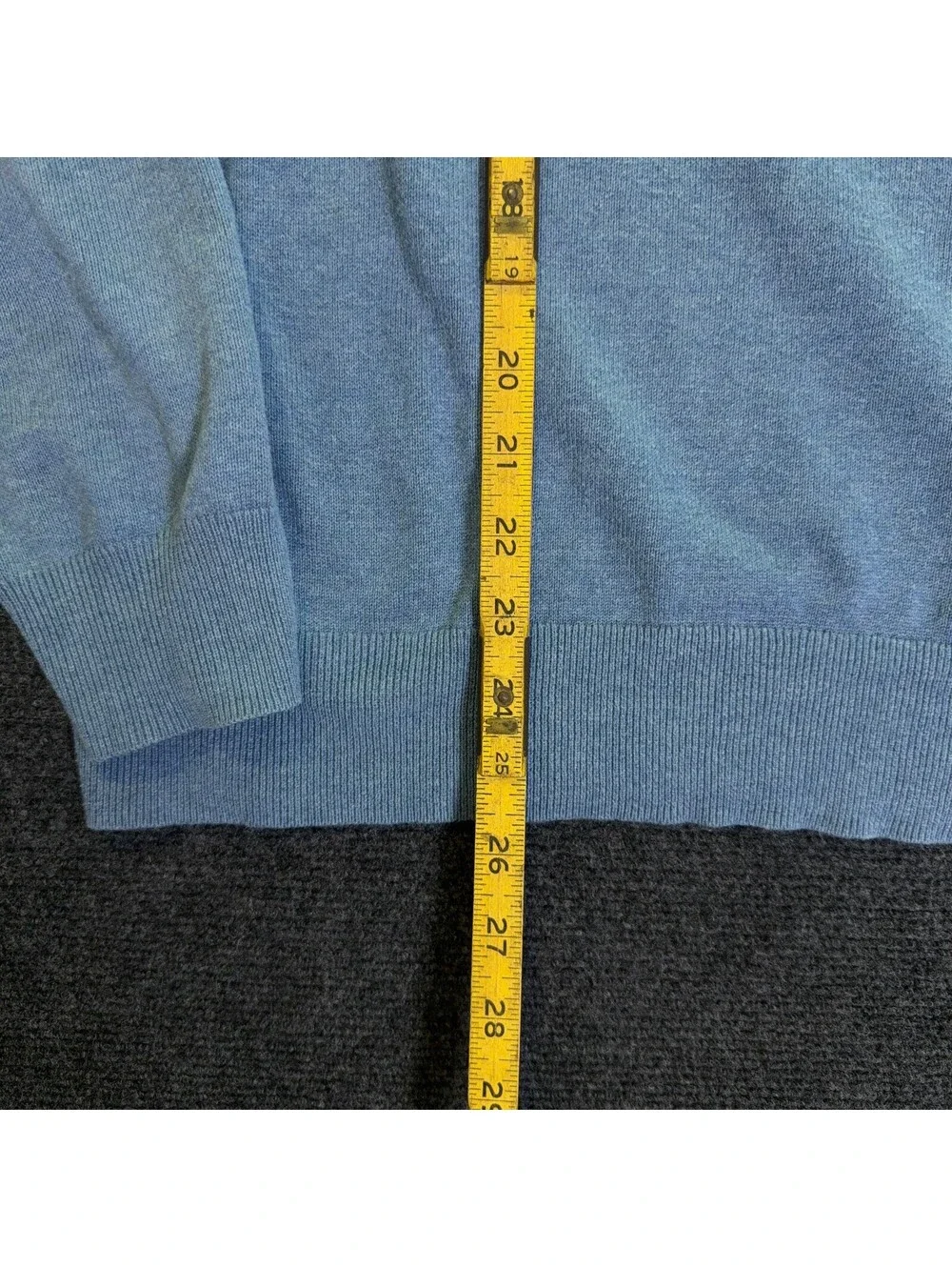 J Crew Men's Medium Quarter Zip Cotton Sweater